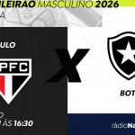 Rádio Nacional transmite São Paulo e Botafogo pelo Brasileirão