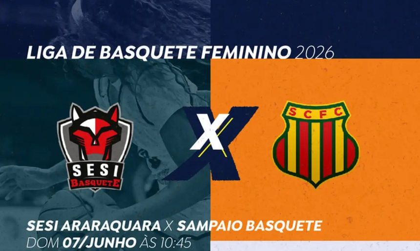 TV Brasil transmite Sesi Araraquara x Sampaio Basquete neste domingo