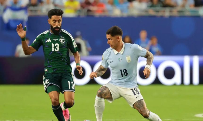 Uruguai arranca 1 a 1 com Arábia Saudita em estreia do Grupo H da Copa