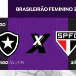 TV Brasil exibe Botafogo x São Paulo pelo Brasileirão Feminino A1