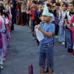 Alunos voltam às aulas presenciais em Gaza depois de três anos