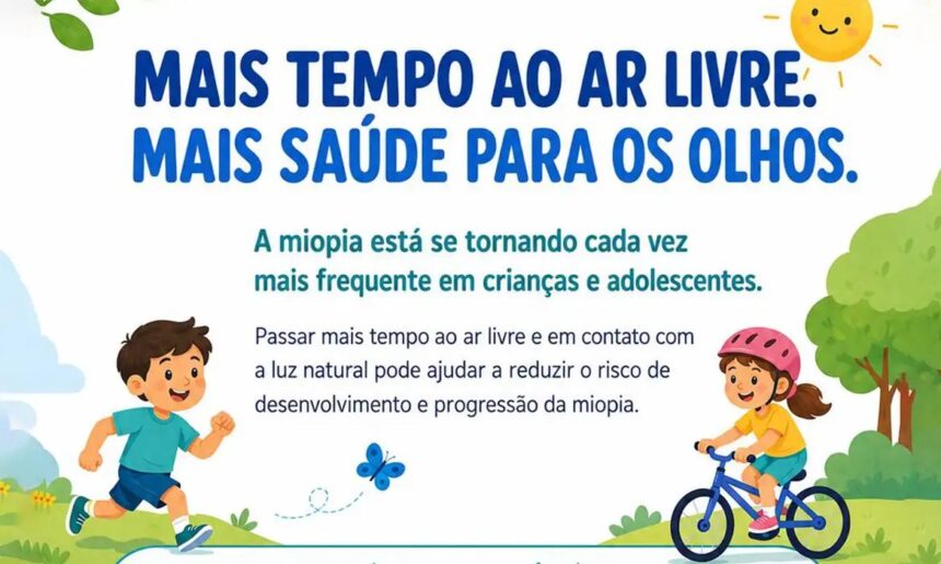 Oftalmologistas alertam para uso de telas e a miopia em crianças