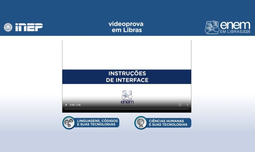 Plataforma Enem Libras ganha atualização com provas de 2017 a 2025